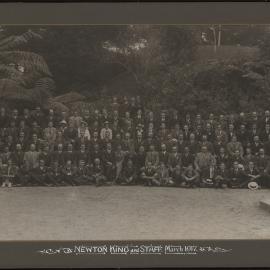 Newton King and staff 