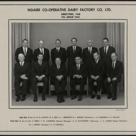 Ngaire Co-Operative Dairy Factory Co. Ltd Directiors, 1968