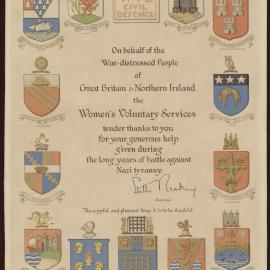 Women’s Voluntary Services – Civil Defence. 