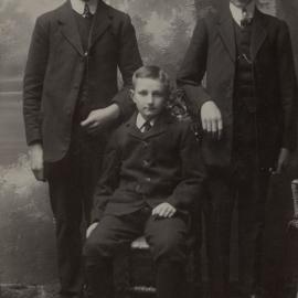 Three unidentified young men, date unknown