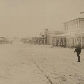 Stratford with a heavy fall of snow 