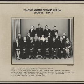 Stratford Swimming Club Committee, 1967-1968