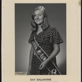 Kay Ballantine, Stratford Swimming Club's Princess 