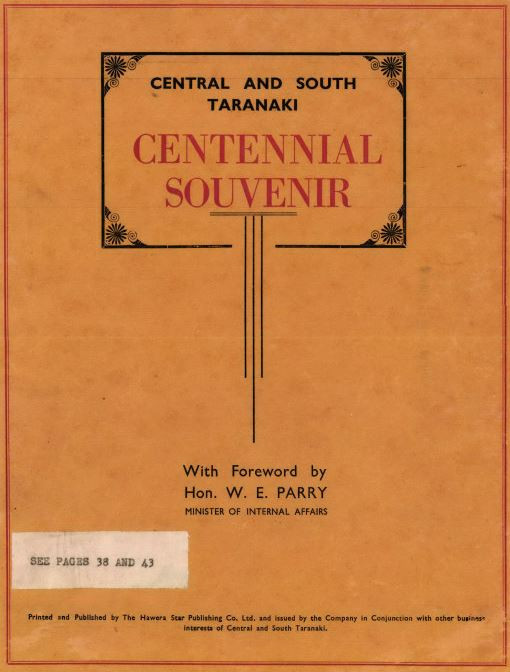 Central and South Taranaki Centennial Souvenir